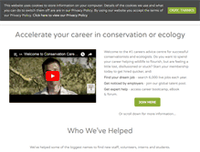 Tablet Screenshot of conservation-careers.com